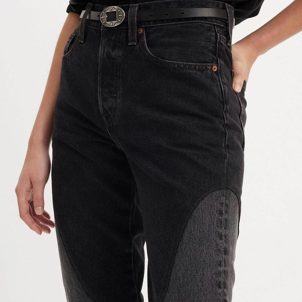 Levi's High Rise Black Jeans 501 CHAPS